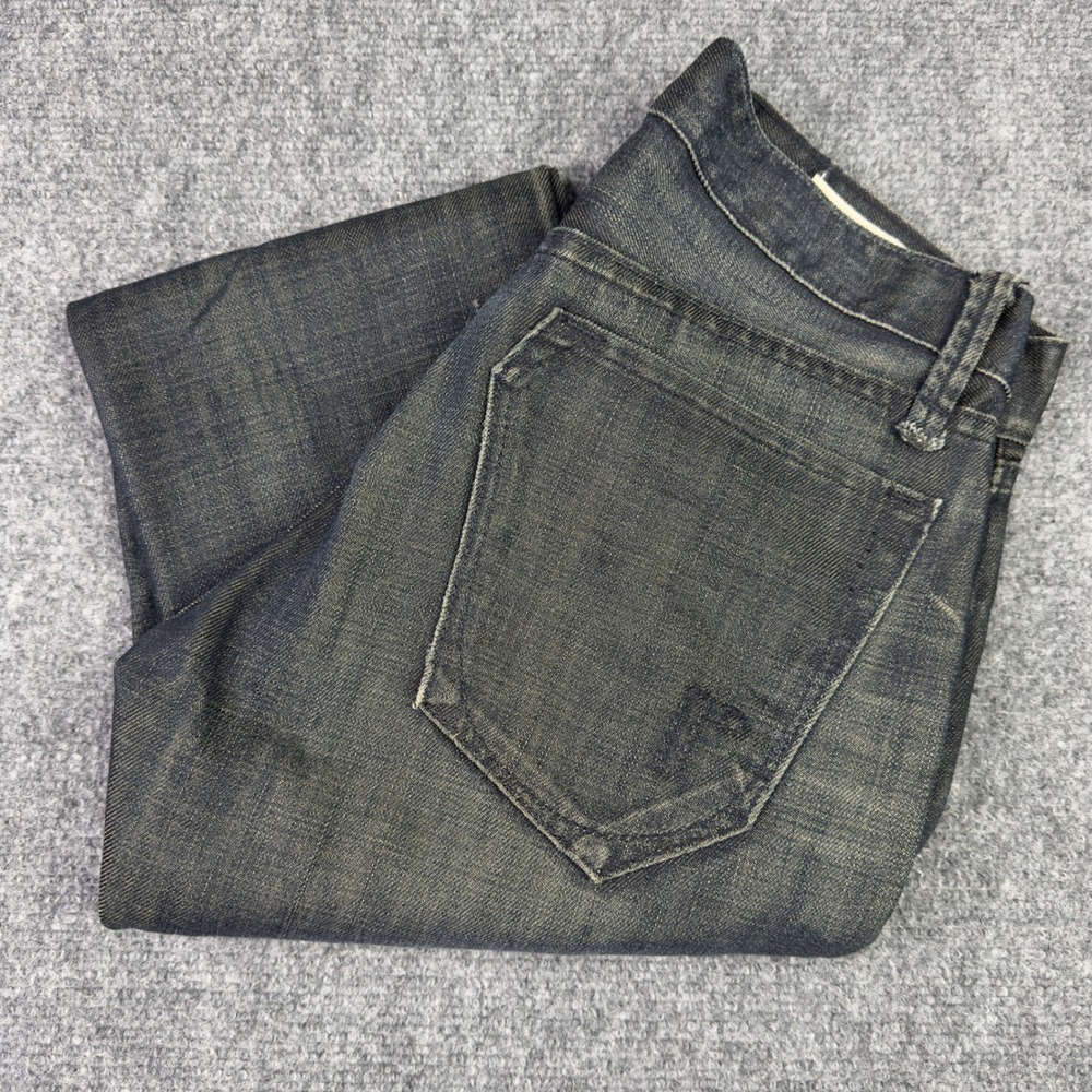 Rogan Jeans Mens 28x33 Denim Dark Wash‎ Low Rise Slim Straight Made in USA Y2K